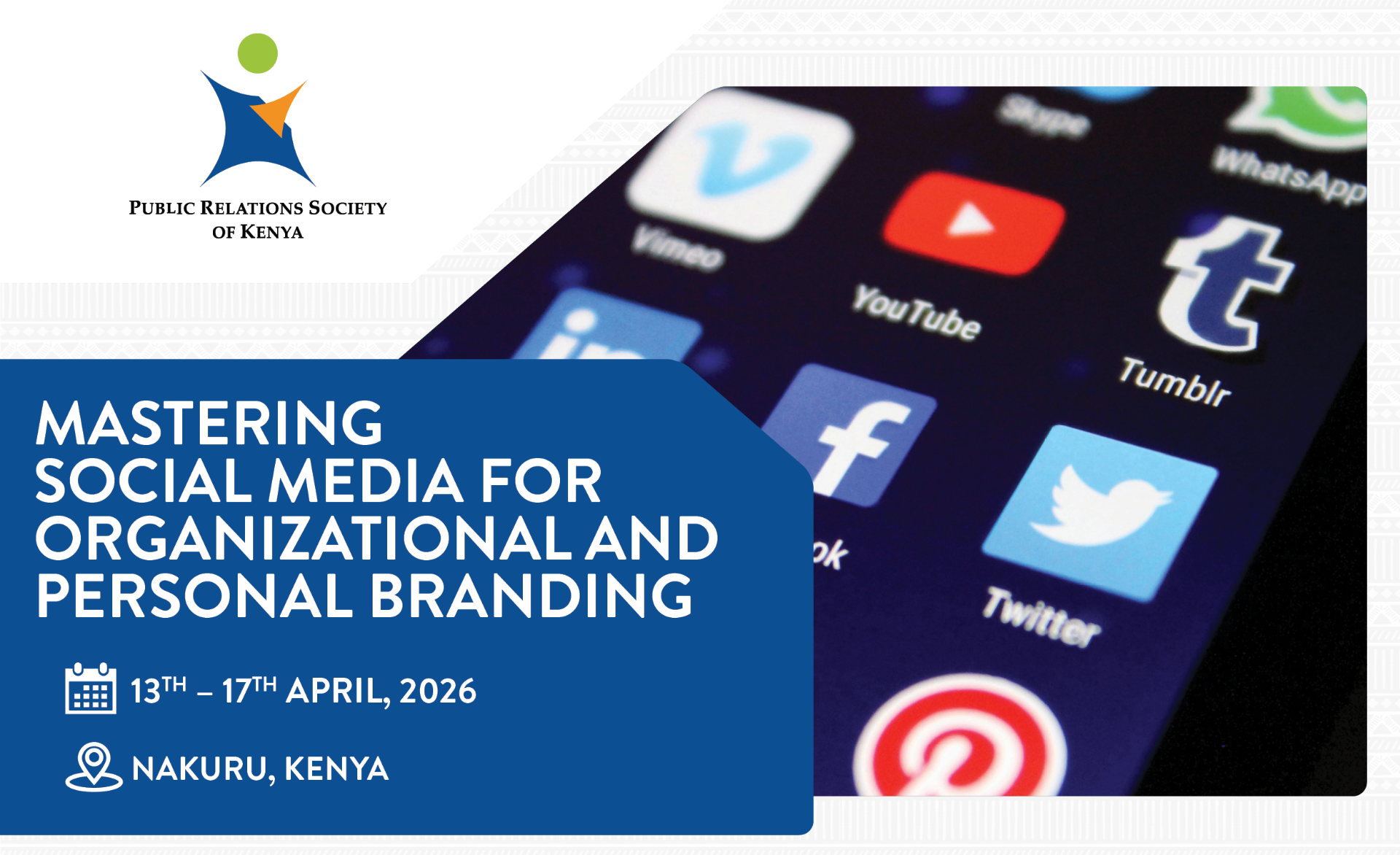 Mastering Social Media for Organizational and Personal Branding banner