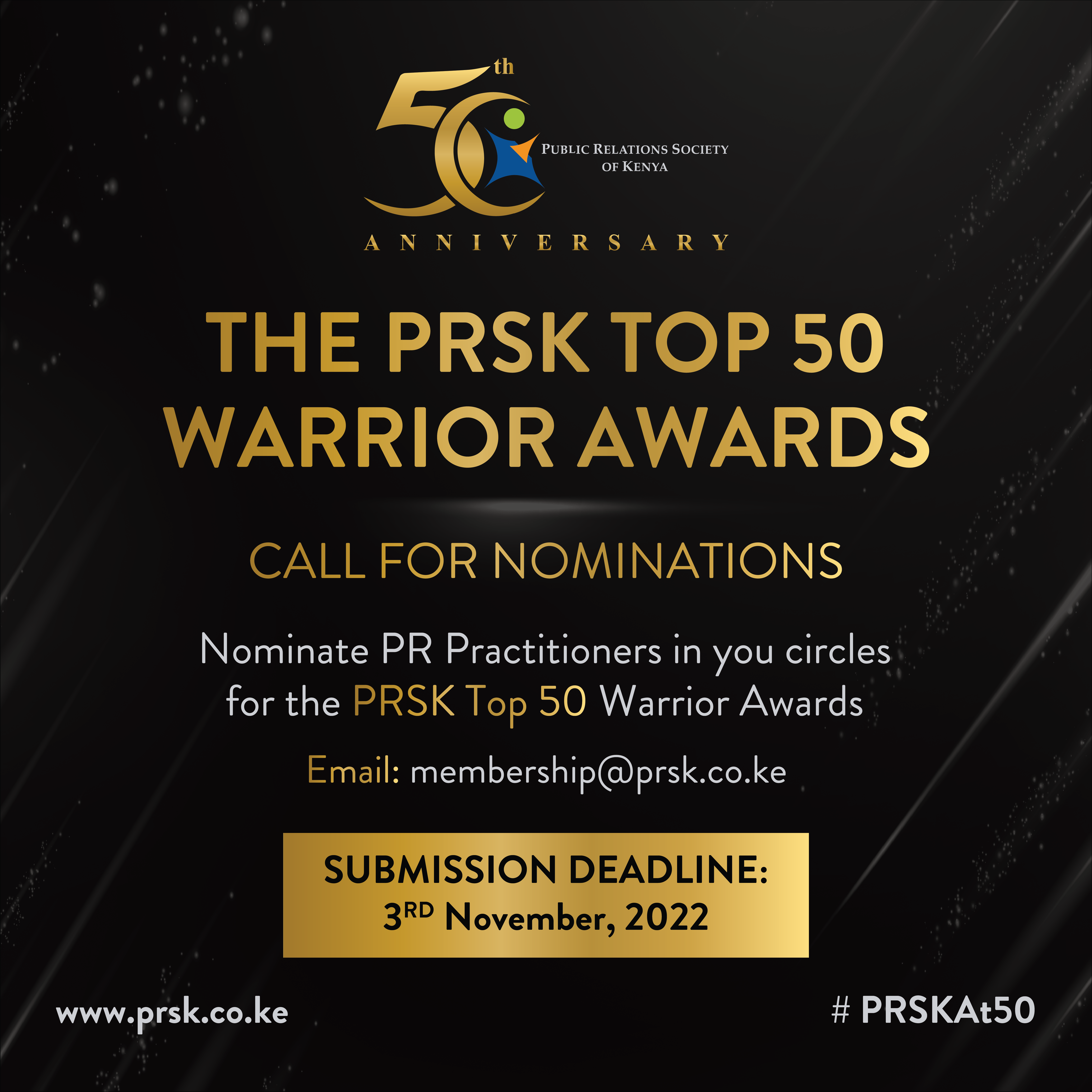 Hello 50! Call for Nomination