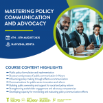 Mastering Strategic Policy Communication and Advocacy